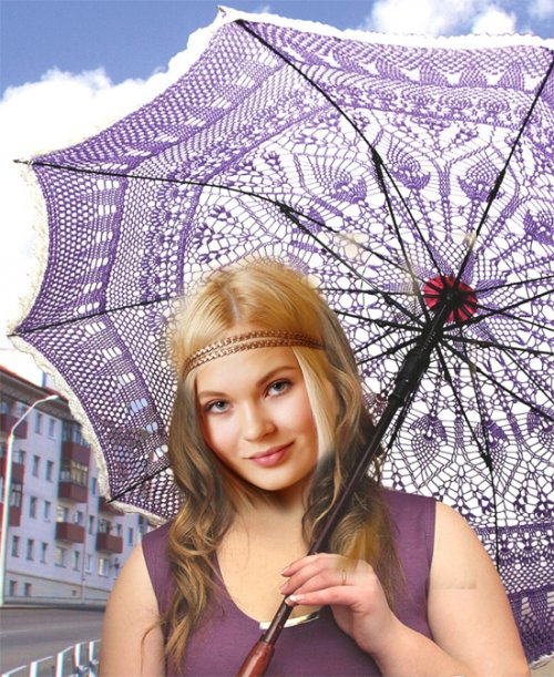 Ажурный зонтик