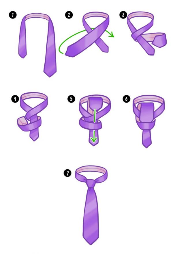 7 способов завязать галстук